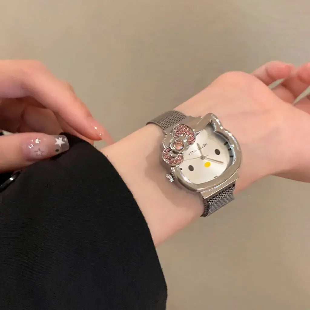 Hello Kitty Bow Quartz Watch – Girls