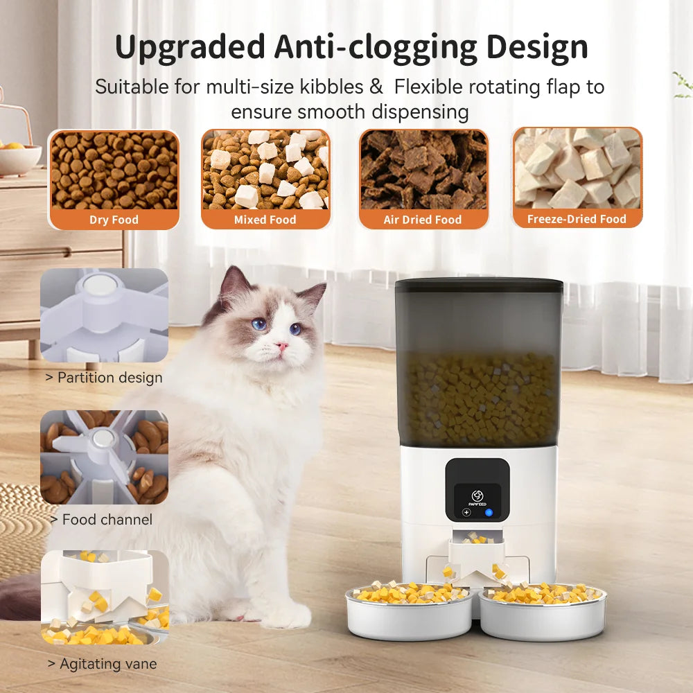 7L Dual Automatic Pet Feeder with Camera and WiFi