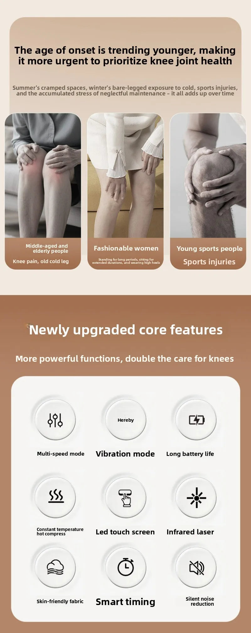 Portable Knee, Elbow & Shoulder Massager – Joint & Muscle Relaxation