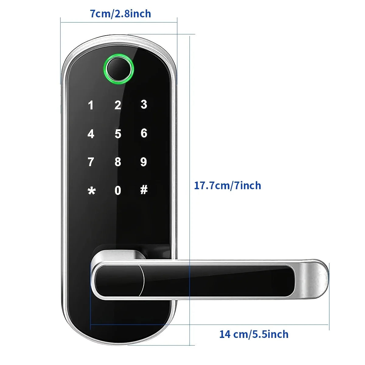 Keyless touchscreen keypad