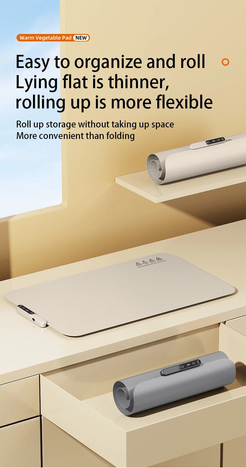 HOMEFISH Silicone Warming Board – Foldable, Waterproof & Oil-Resistant