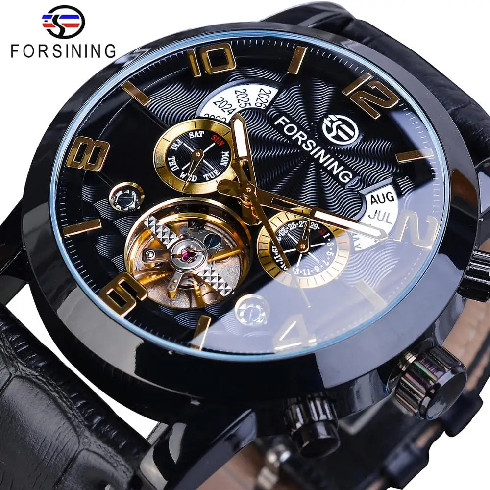 Black & Gold Men’s Automatic Watch