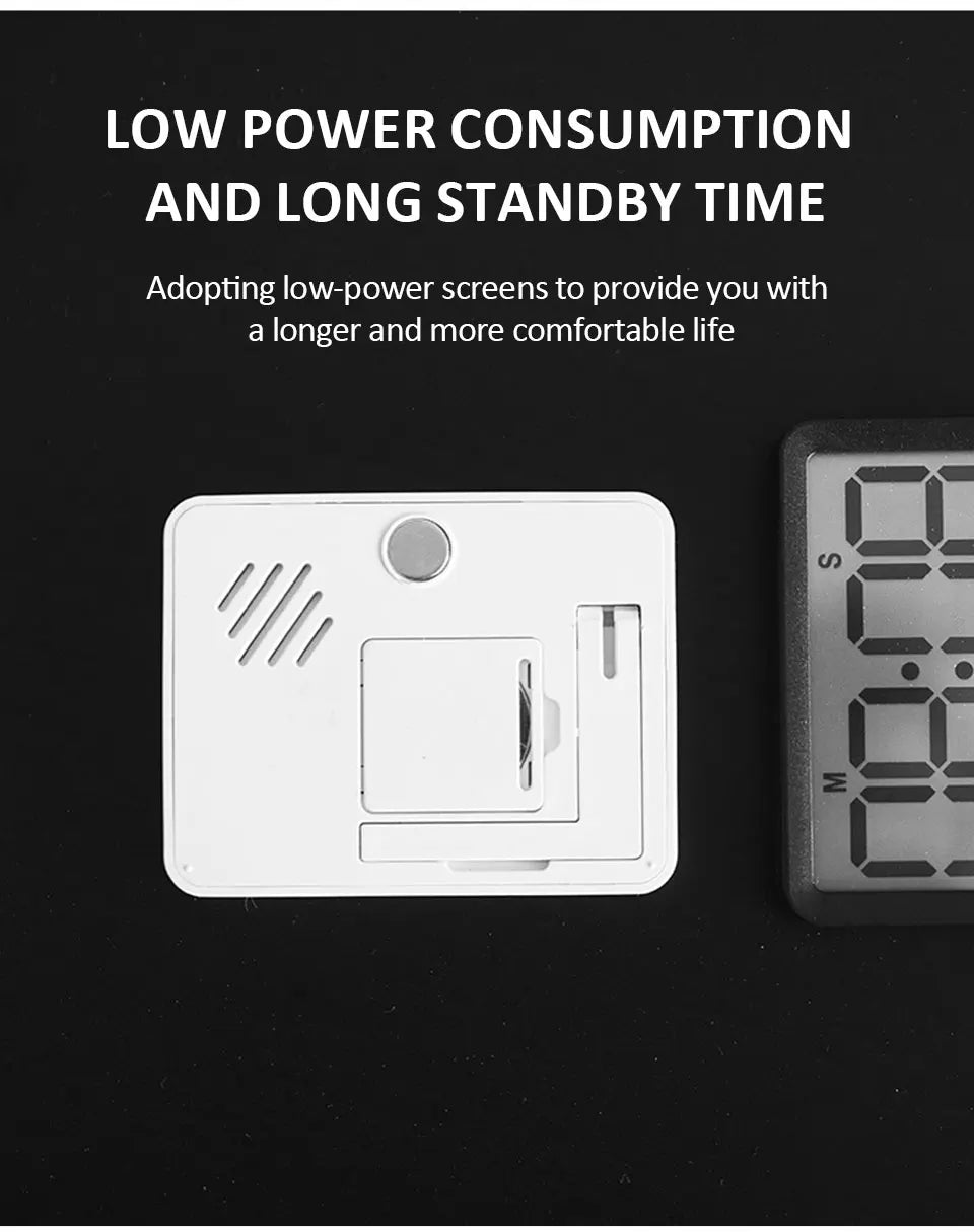 Digital Magnetic Countdown Timer – LCD Large Screen, Mute, Kids & Kitchen Use