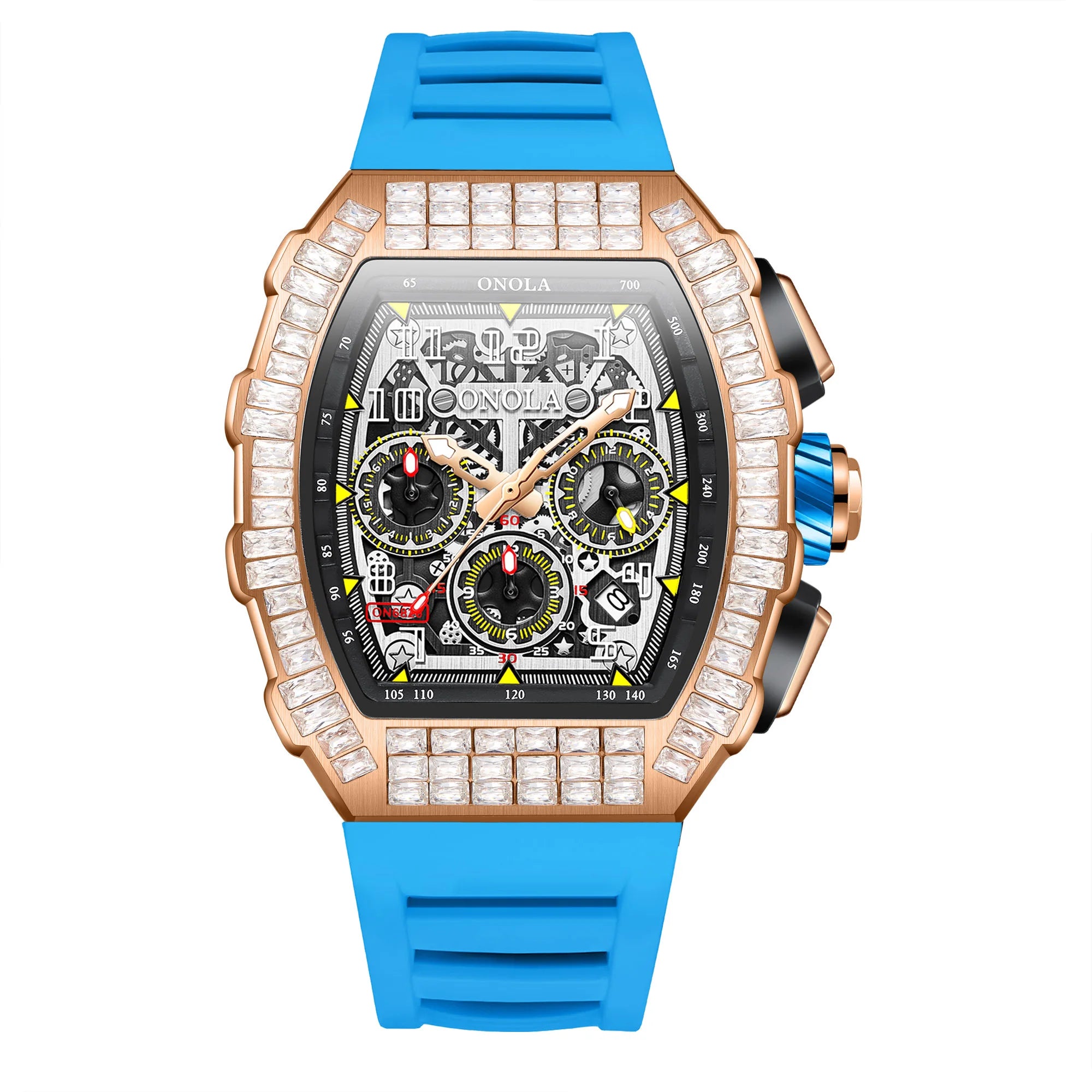 ONOLA Herre Automatisk Ur – Militær Sport