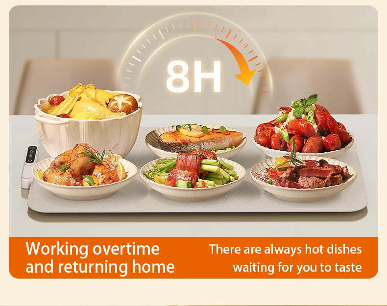 HOMEFISH Silicone Warming Board – Foldable, Waterproof & Oil-Resistant