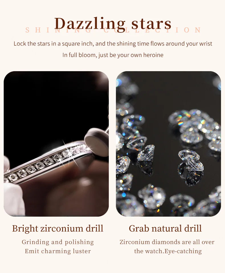 OLEVS Women’s Quartz Watch – Roman Dial