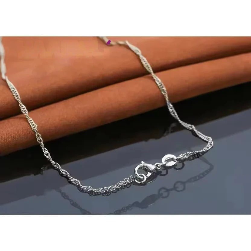 Luxury 925 Silver CZ Bridal Set