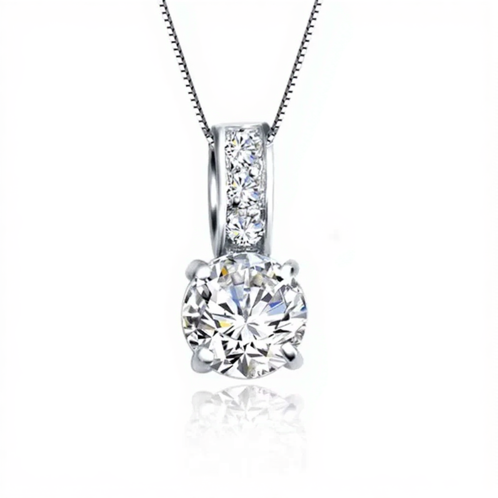 Luxury 925 Silver CZ Bridal Set